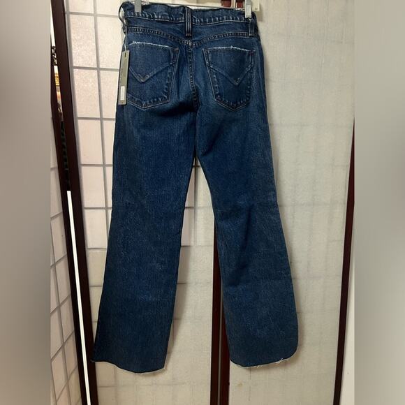 HUDSON ROSIE HIGH RISE WIDE LEG MATERNITY CARRIBEAN BLUE JEANS SIZE 25 - Picture 4 of 10